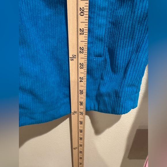 NWT Avec les filles tamra corduroy shirt jacket shacket small blue - Picture 10 of 10